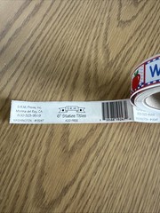 S.R.M. State Titles Banner Stickers Washington Sticker Roll Vintage HTF