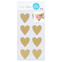 Recollections GOLD HEART BABY GIRL Scratch & Reveal Stickers – 32 pcs