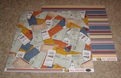 Carta Bella 12×12 Double Sided Scrapbook Paper Lot B ~ All Aboard…Trains