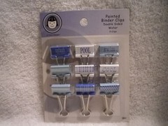 Li’l Davis Designs painted double sided binder clips scrapbooking new (pick one)