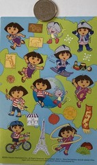 DORA THE EXPLORER AROUND THE WORLD Stickers(23pc)AGC •Cartoon•Adventure•Travel