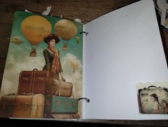 Vintage Travel Junk Journal Scrapbook USA Seller