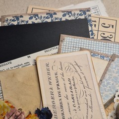 Vintage Scrapbooking/ Junk Journaling Mixed Lot Multicolor Floral