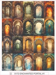 ENCHANTED PORTAL #1 – COMPLETE SHEET OF 20 STICKERS