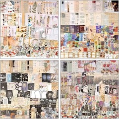 800pcs Vintage Junk Journal Supplies,Scrapbook Supplies Scrapbooking Paper an…