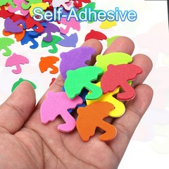 4Pack 192Pcs Foam Stickers EVA Self Adhesive Foam Shape Stickers,Umbrella Style