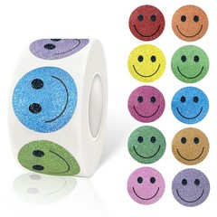 1 Inch Shiny Happy Face Stickers Circle Dots Labels Reward Stickers Teachers …