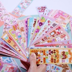 60Sheets Mixed Korean Cute Deco Photo Cards Scrapbook Stickers