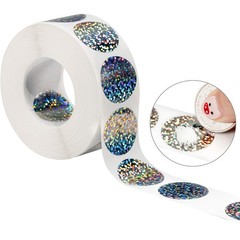 1000 Scratch Off Stickers – DIY Holographic Circle Labels for Games & Gifts, 1