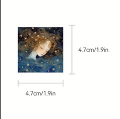 10pcs Astrological Steampunk Stickers- Scrapbook, Journal, DIY Crafts & Cards