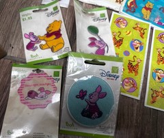 Lot Of 14 Vintage Winnie The Pooh Sticker Packs And Patches