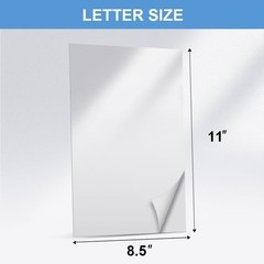40 Sheets Sticker Paper 8.5×11, Compatible with Laser & Inkjet Printers