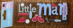RARE Jolees Little Man Title Baby Boy Tools Hat Cap Baseball Shoes 3D Stickers