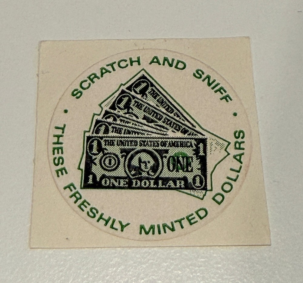 3M Vintage Scratch and Sniff Sticker – Minted Dollar