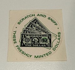 3M Vintage Scratch and Sniff Sticker – Minted Dollar