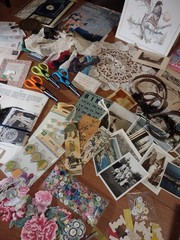 Junk Journaling & Paper Crafting Items Ephemera Tools Vintage & New ExLarge Pkg