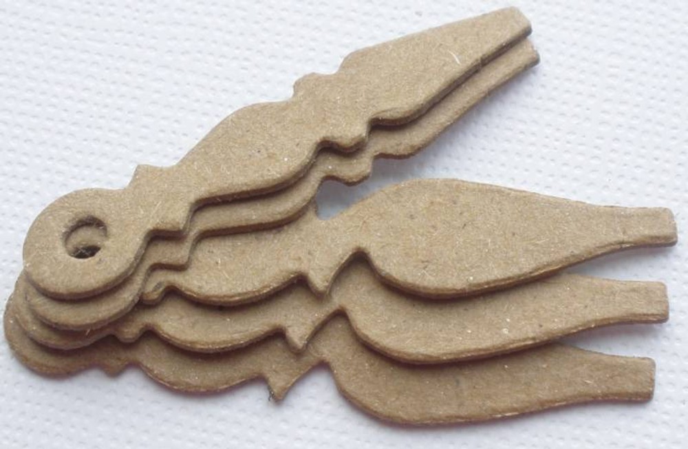 {12} *SHORT CLOCK HANDS* Small Clock Hand Chipboard Die Cuts – 6 Pairs