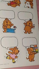 Vintage Hallmark Stickers Dogs Write Your Own Message Grade Or Score 1 Sheet