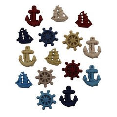 Buttons Galore and More NAUTICAL Collection of Novelty 3D Embellishments Buttons