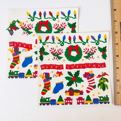 Mrs.Grossman’s Christmas Stockings Trains Holiday 2 Sticker Sheets READ