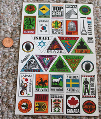 Highlights Top Secret Passport Stickers 1990s Kids International Countries RETRO