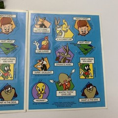 Hallmark Vintage Looney Tunes Stickers 2 Sheets 1994 Blue Bugs Tweety Taz