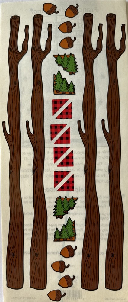 WOODSY Stickers(24pc)5”x12”Frances Meyer•Border•Photo Corners•Branch•Card Making