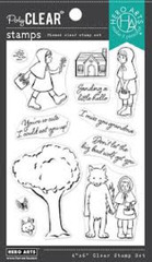 HERO ARTS – CLEAR ACRYLIC STAMPS – LITTLE RED RIDINGHOOD