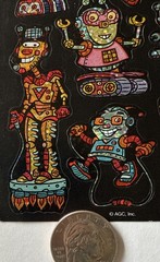 PRISMATIC ROBOTS Stickers (12pc)AGC•Gears•Beep-Bop •Metal•Screws•Cog•Card Making