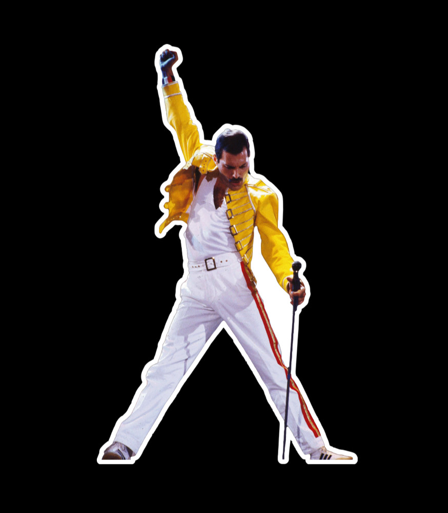 Queen Freddie Mercury Die Cut Sticker Decal