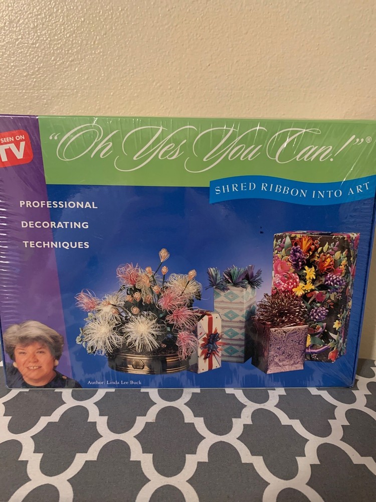SHRED RIBBON INTO ART KIT LINDA LEE BUCK “OH YES YOU CAN!” NEW