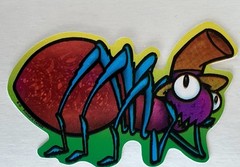 Multicolored Stickers Bugs In Color