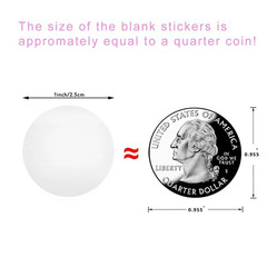 500Pcs Crystal Clear Transparent 2″/2.5″/3.0″ round PVC Stickers, Envelope Tabse