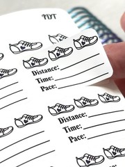 kcpearls creates Run Walk Tracker Stickers For Planners Calendars Journals Mi…