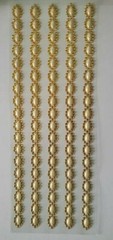 CraftbuddyUS 5 Oval with Pearl Self Adhesive Rhinestone Stripes,Color- GOLD