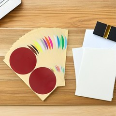 60 Sheets Removable Color-coding Labels Colored Dot Round Markers Stickers