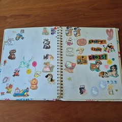 Vintage 1980s Sticker Album Book Puffy Scratch N Sniff Cabbage Patch Rainbow