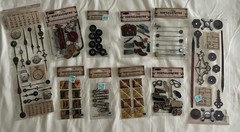 Nostalgiques Attic Collection Vintage Clocks Keys Tools Golf Car Scrapbook Lot
