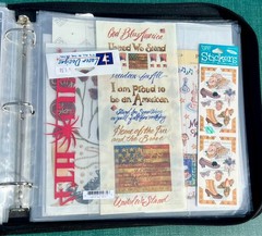 Crop In Style Binder With Lots Of Stickers ~ 18 Sheets full ~ Purple Binder