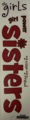 GIRL POWER SISTERS Rub-Ons Trans(8”x2”)Friends•Family•Pink •Border•Card Making•