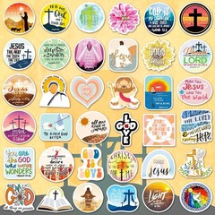 400 Pcs Jesus Christian Stickers Bible Verse Faith Decals for Bottles Laptop
