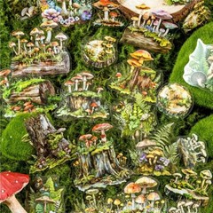 40Pcs Nature Scenery PET Stickers Junk Journal Planner DIY Scrapbooking Collage