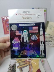 Scrapbooking Cardmaking Stickers Crafts Space Vellum Rub On Dimensional 10 Pks
