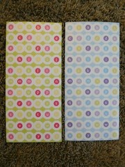 Flower ABC’S DCWV CARDSTOCK STICKERS pink/green/Yellow & blue/green/Purple