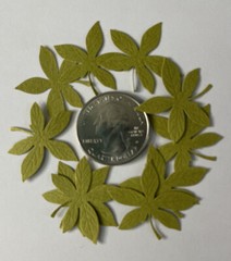 GREEN MID PALM FROND Die-cut Embellishment(10pc)Jolee’s•Flower •Garden•Stems•