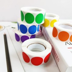 2000 Pcs 1Inch Color-Coded Dots Stickers Round Labels for Office Inventory Label