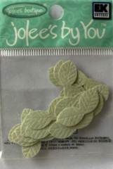 LIGHT GREEN LEAF DUO Die-cut Embellishment(20pc)Jolee’s•Flower•Garden•Stem•Bush
