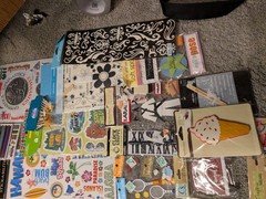 Huge Lot of 55 Scrapbooking Stickers, Jolees, Sticko, Recollections… NICE LOT