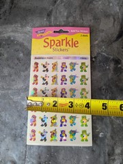 Vintage 1998 90s Trend Enterprises Bandstand Bears Holographic Stickers Teddys