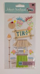 Jolee’s Tiki Time Tropical Beach Vacation Hawaii Travel Scrapbooking Stickers